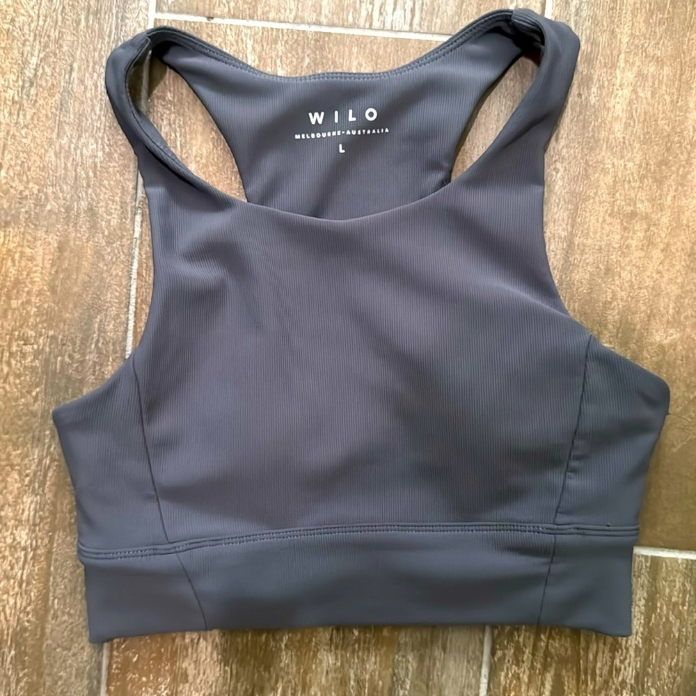 Gray Sports Bra by Wilo
